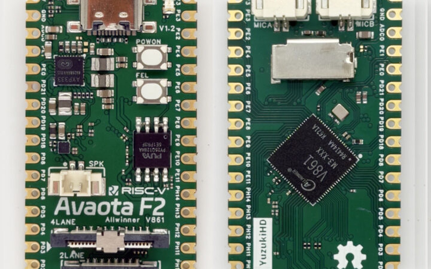 Article image for Avaota F2 - Allwinner V861 RISC-V SBC targets AI cameras with PTZ and audio support