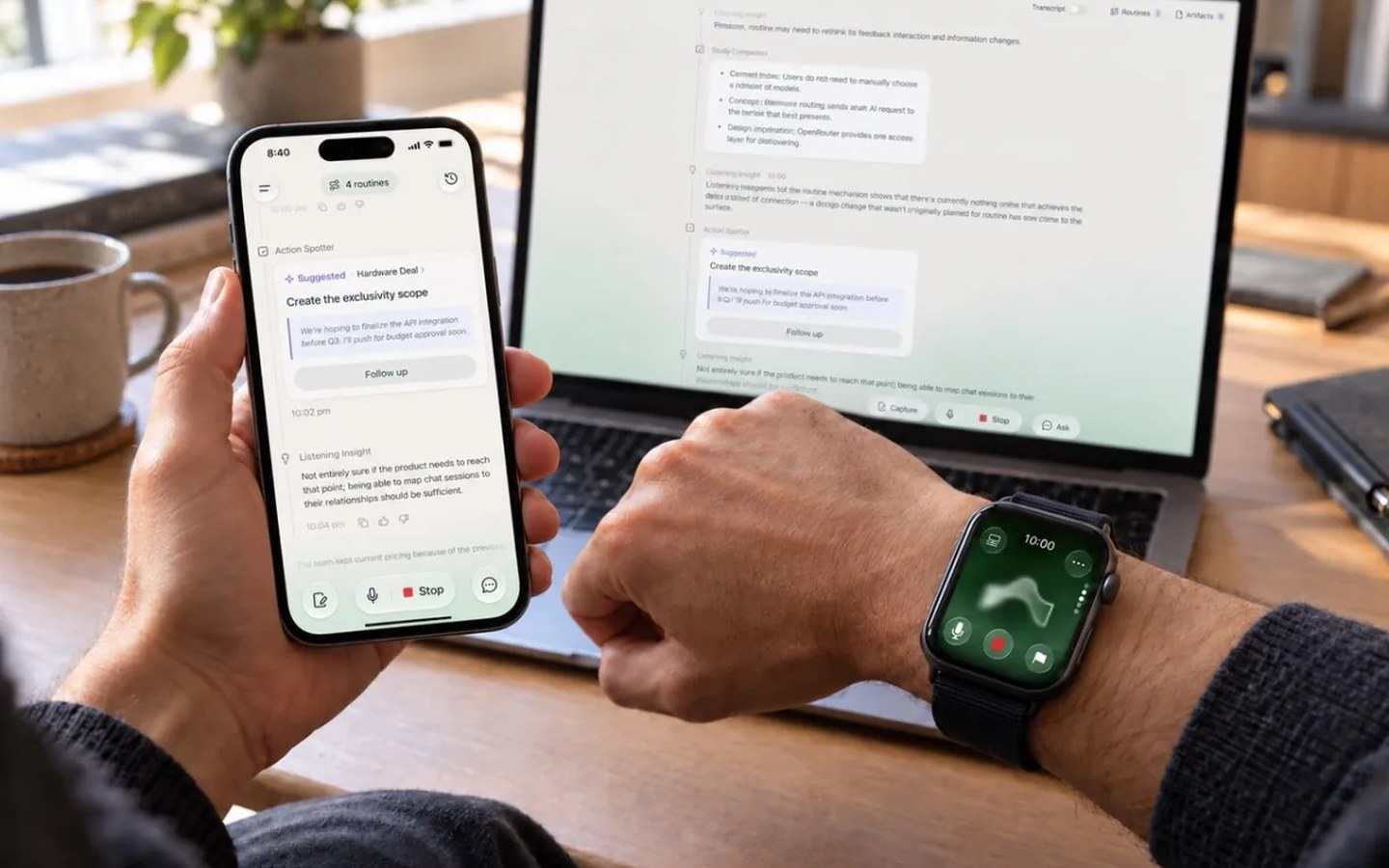 Article image for Former Plaud exec raises $26M for AI app that listens to you in the background | TechCrunch
