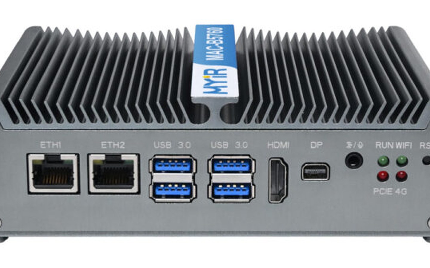 Article image for MYiR MAC-B5760 fanless Edge AI industrial PC features Rockchip RK3576 SoC, optional RK1828 LLM/VLM module