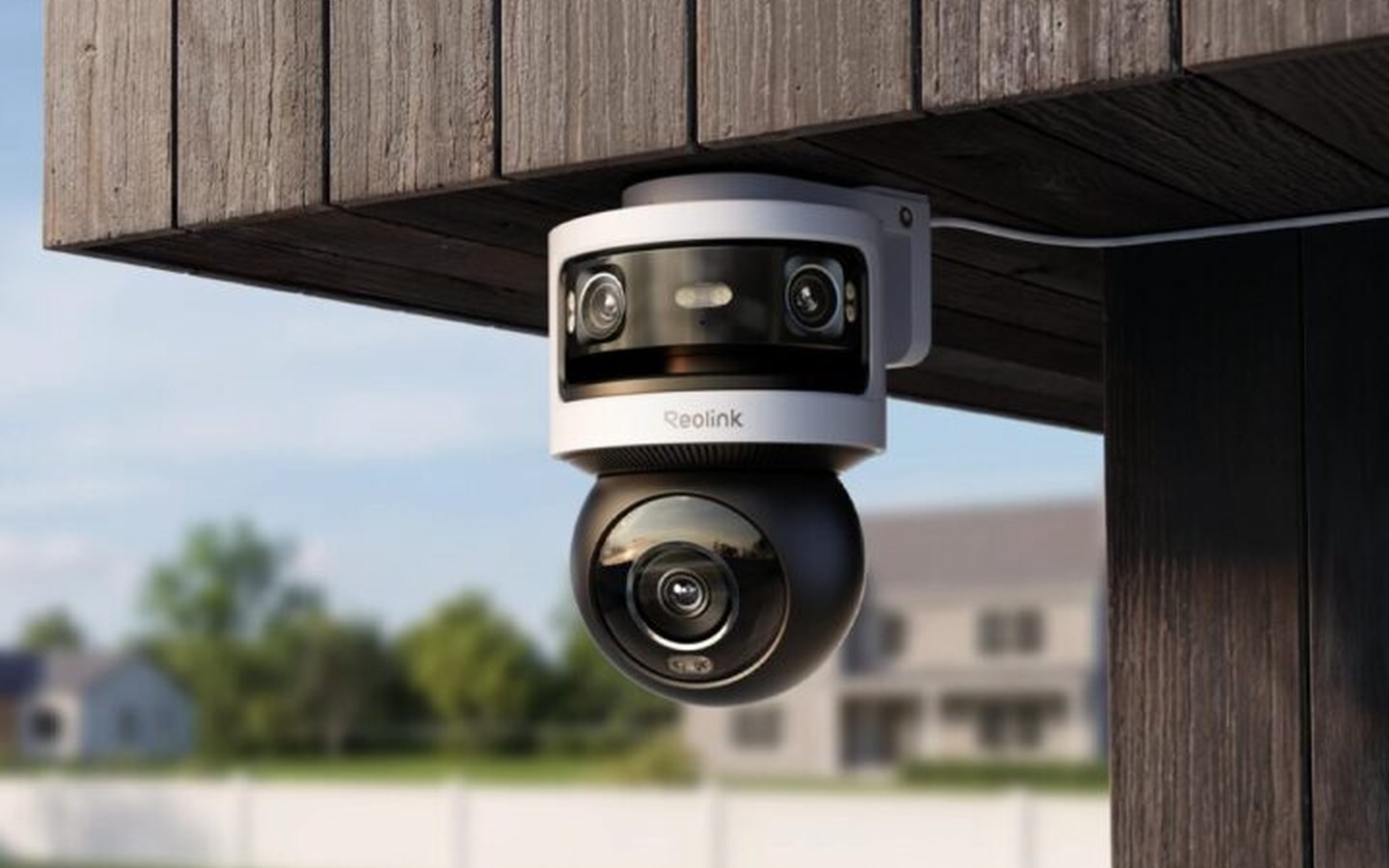Article image for Reolink OMVI triple-lens AI security cameras combine 4K PTZ camera with dual-lens system with fixed 180° panoramic view