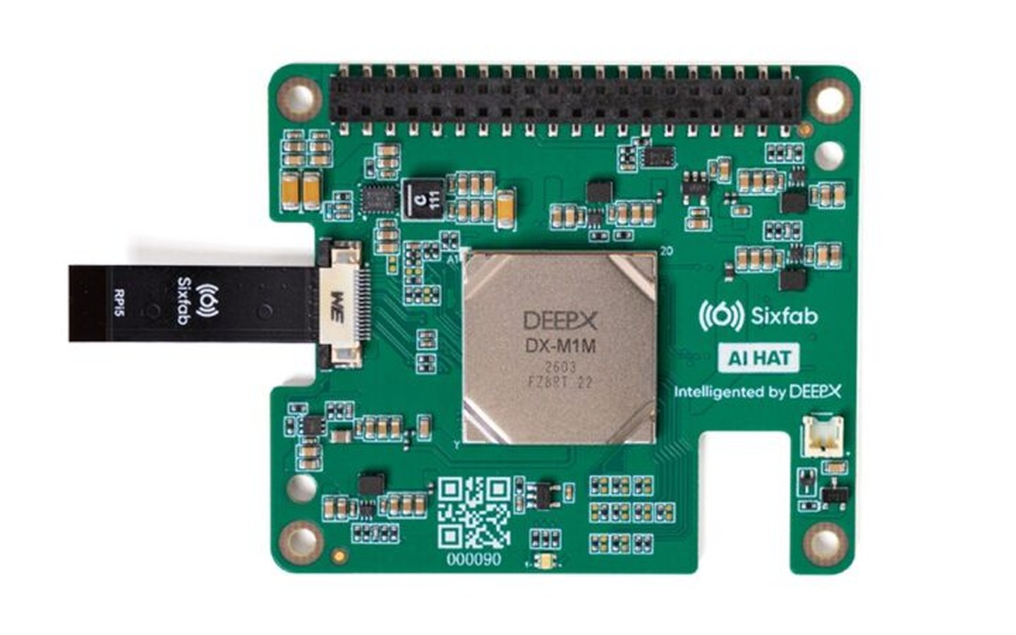 Article image for Sixfab AI HAT+ for Raspberry Pi 5 integrates DEEPX DX-M1 AI accelerator
