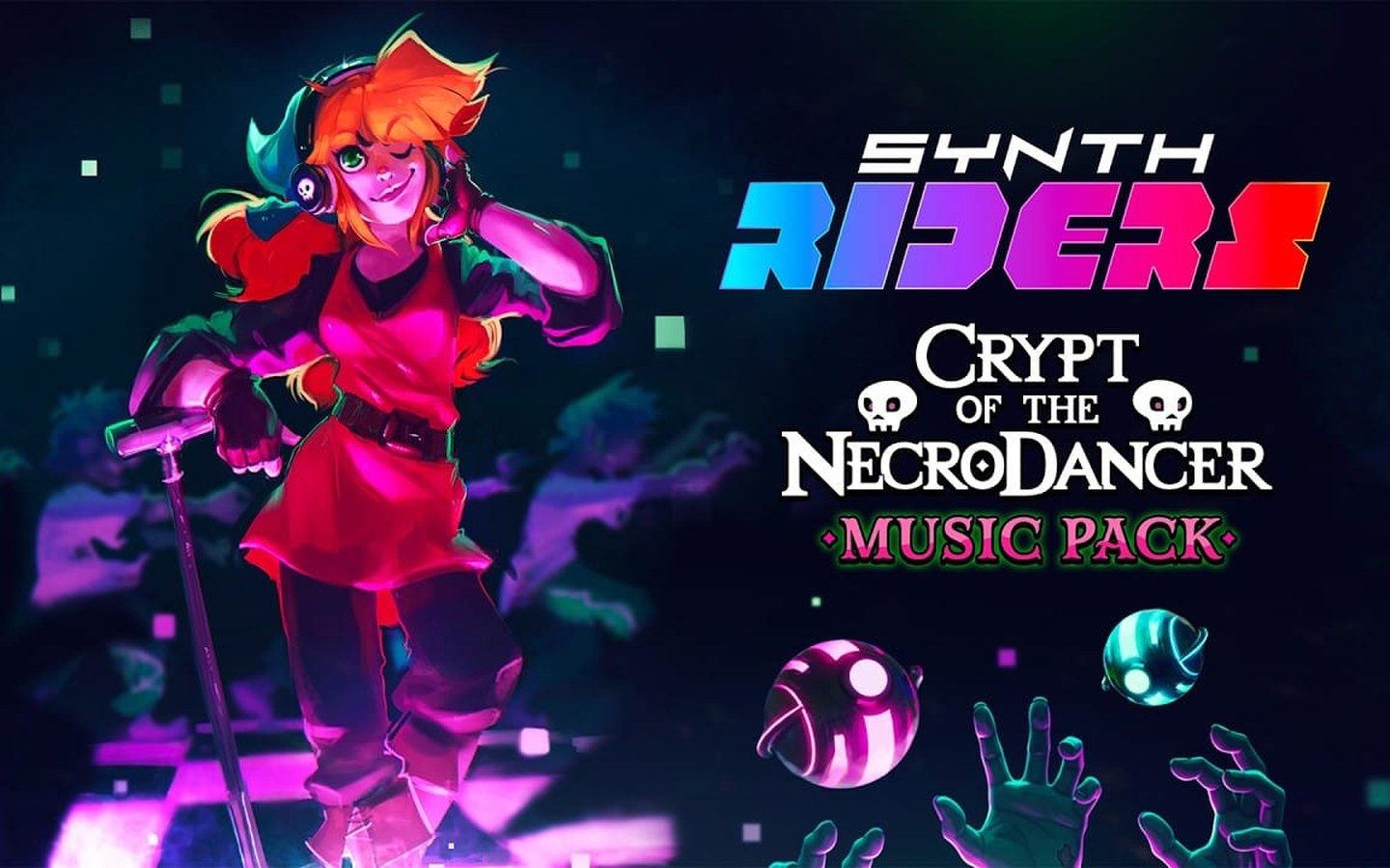 Article image for Synth Riders Crypt Of The NecroDancer Music Pack Available Now