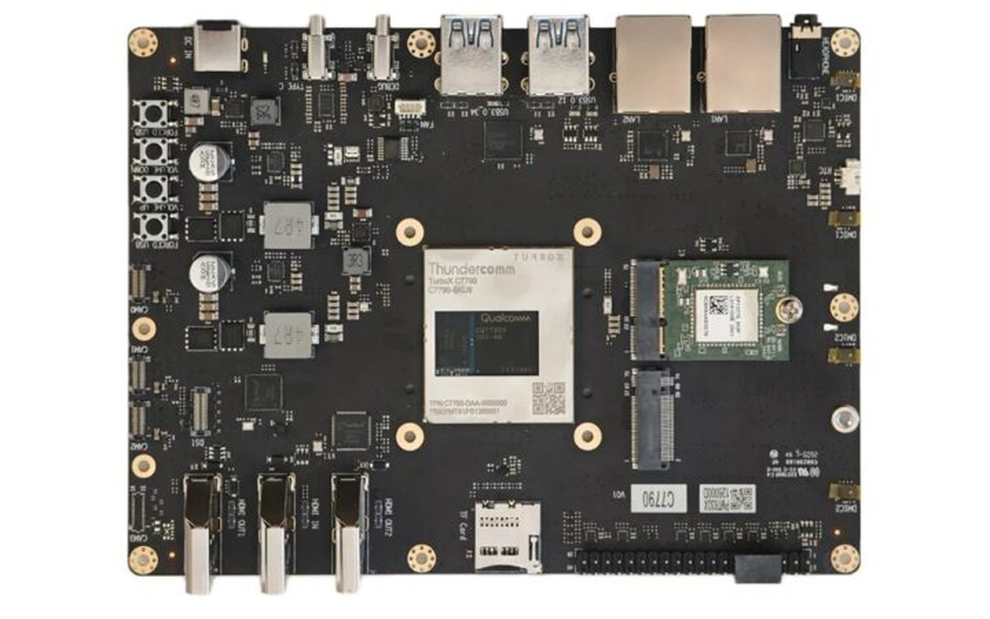 Article image for Thundercomm TurboX C7790 Android and Linux development kit features Qualcomm Dragonwing Q-7790 Edge AI SoC