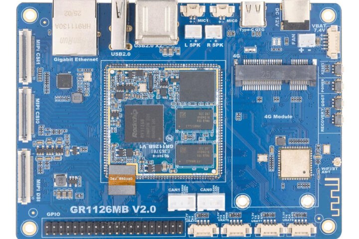 Article image for Graperain GR1126MB development board features solder-on 3 TOPS Rockchip RV1126B AI Vision module