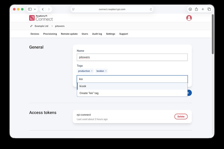 Article image for Raspberry Pi Connect: Device tags, required 2FA, and a mobile keyboard