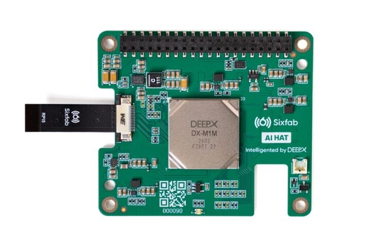 Article image for Sixfab AI HAT+ for Raspberry Pi 5 integrates DEEPX DX-M1 AI accelerator